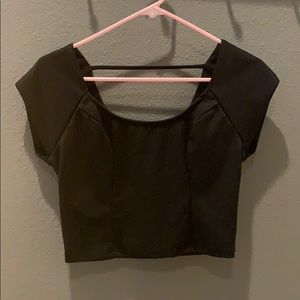 Backless crop top